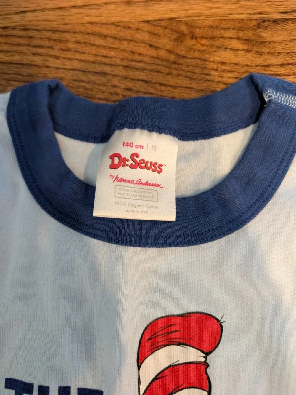 HA Cat in the Hat Long Johns PJ set (140/10)
